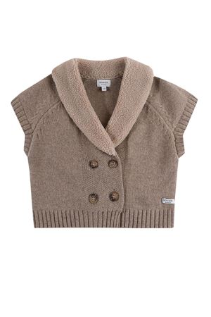 Gilet Nannie in lana merino Soft Marrone DONSJE KIDS | 408530000176